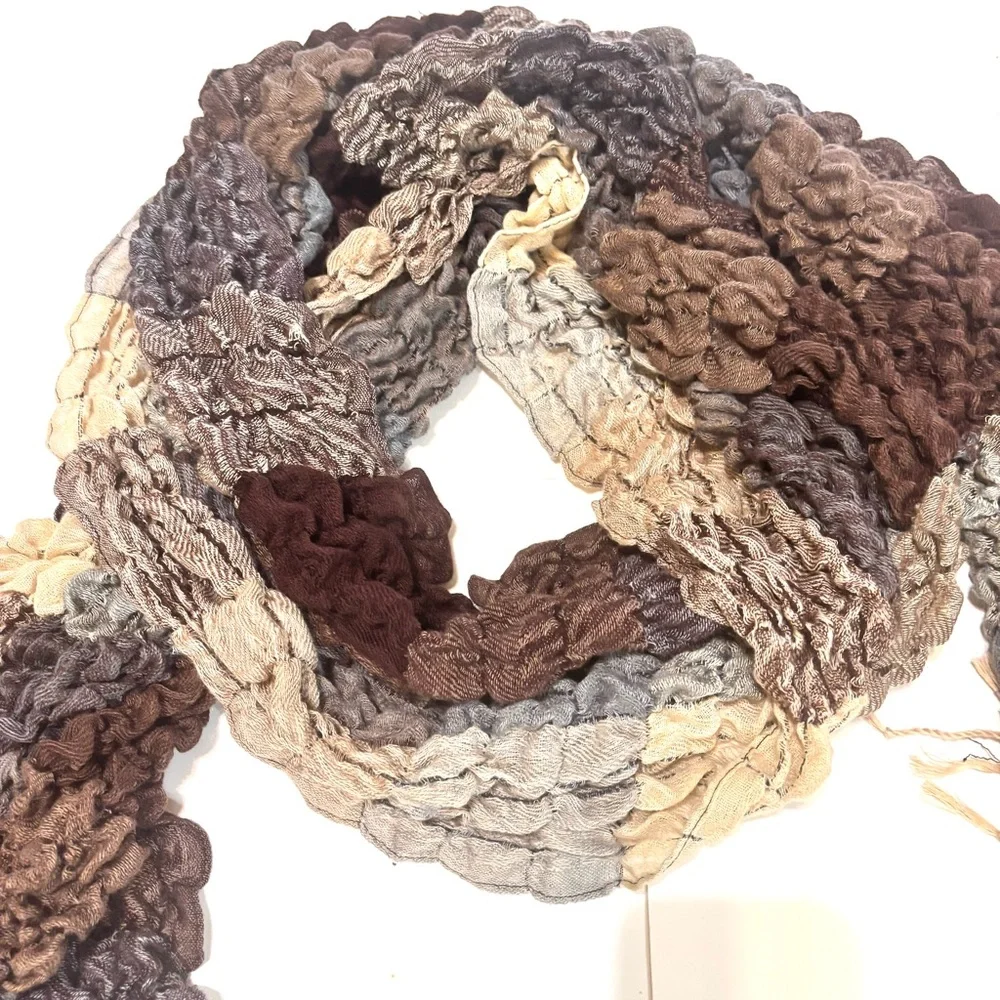 Elegant Multicolor Textured Scarf